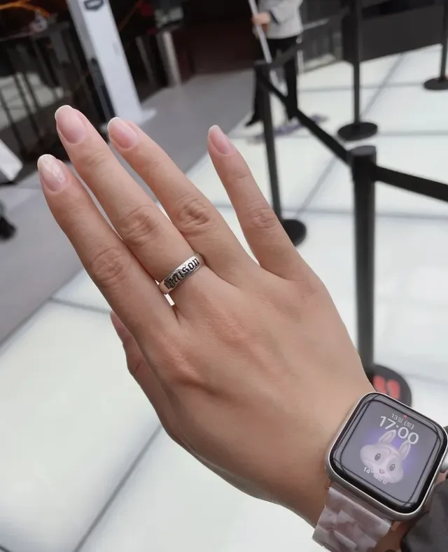 Gucci L'Amour Engraved Interlocking G Silver Rings 4