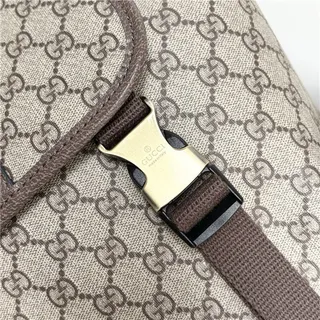 Gucci Ophidia 米棕 GG Monogram Canvas Web 条纹 装饰 休闲 Backpack 5