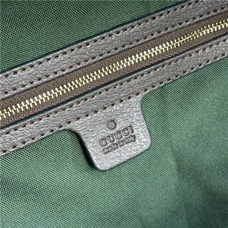 Gucci Ophidia बीज हरा GG Monogram कैनवास वेब स्ट्राइप एकसेंट कैजुअल बैकपैक 4