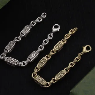 Gucci Ophidia Chain Bracelet أساور معدنية بلون الفضة والذهب