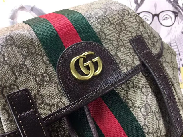 Gucci Ophidia GG Monogram Canvas Web Stripe sac à dos casual 4