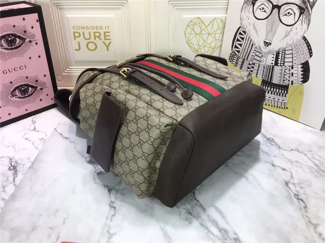 Gucci Ophidia GG Monogram Canvas Web Stripe sac à dos casual 5