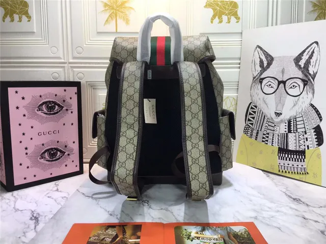 Gucci Ophidia GG Monogram Canvas Web Stripe sac à dos casual 7