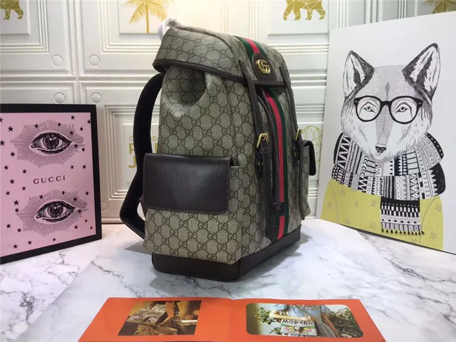 Gucci Ophidia GG Monogram Canvas Web Stripe sac à dos casual 9