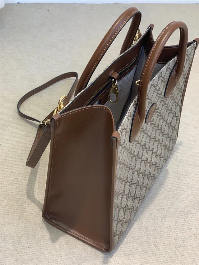 Gucci Ophidia GG Supreme Beige and Brown Tote Bag 2