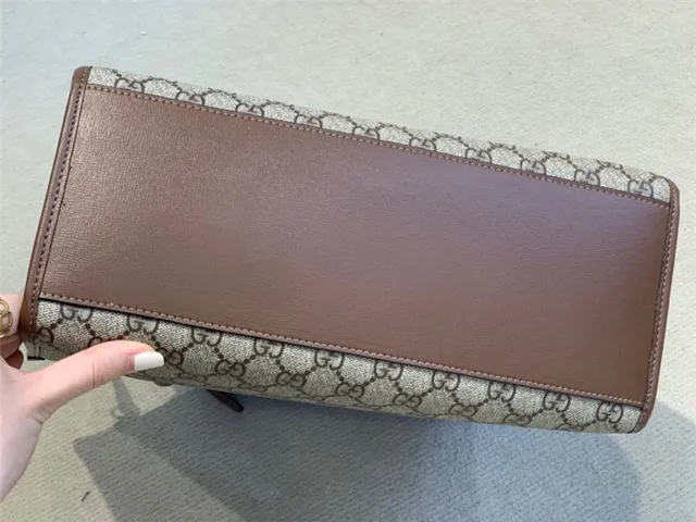 Gucci Ophidia GG Supreme Beige and Brown Tote Bag 6