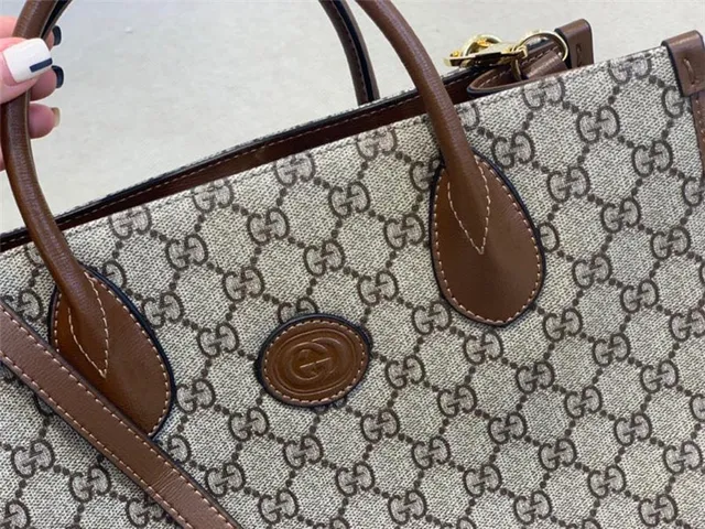 Gucci Ophidia GG Supreme Beige and Brown Tote Bag 8