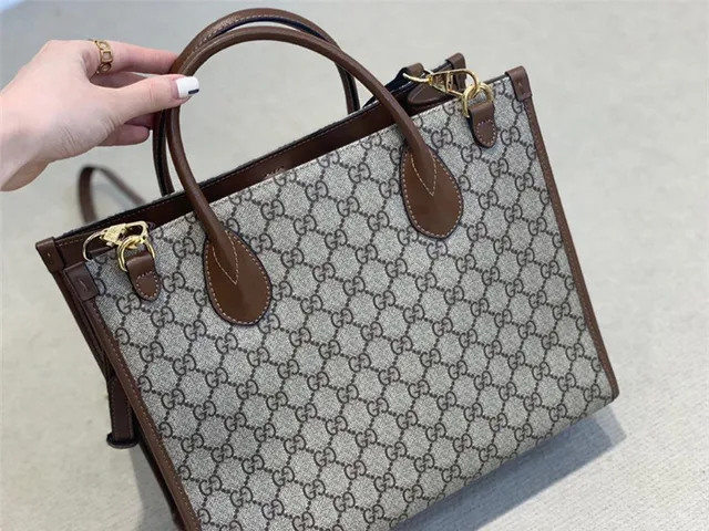 Gucci Ophidia GG Supreme Beige and Brown Tote Bag 9