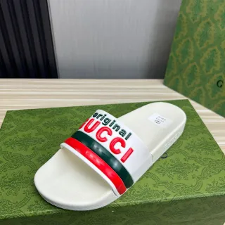 Gucci Original Slide नעाल أبيض أحمر أخضر