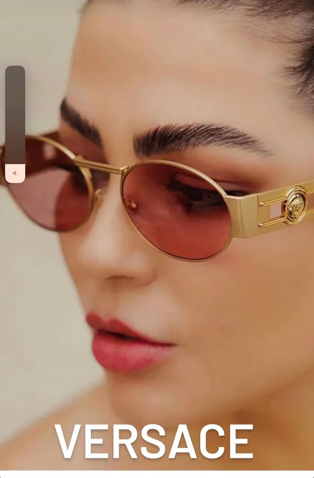 Gucci Round Metal Gold and Black Sunglasses 2