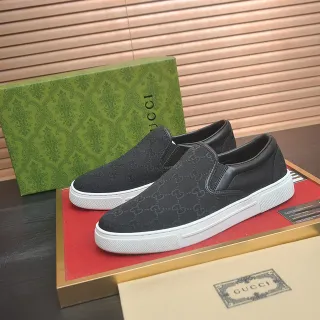 Gucci Screener কালো GG Monogram ক্যানভাস লুফার্স