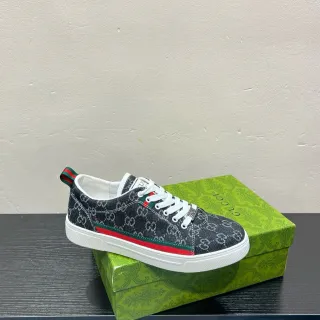 Gucci Tennis 1977 GG Monogram Zapatillas de Denim Estilo de Vida