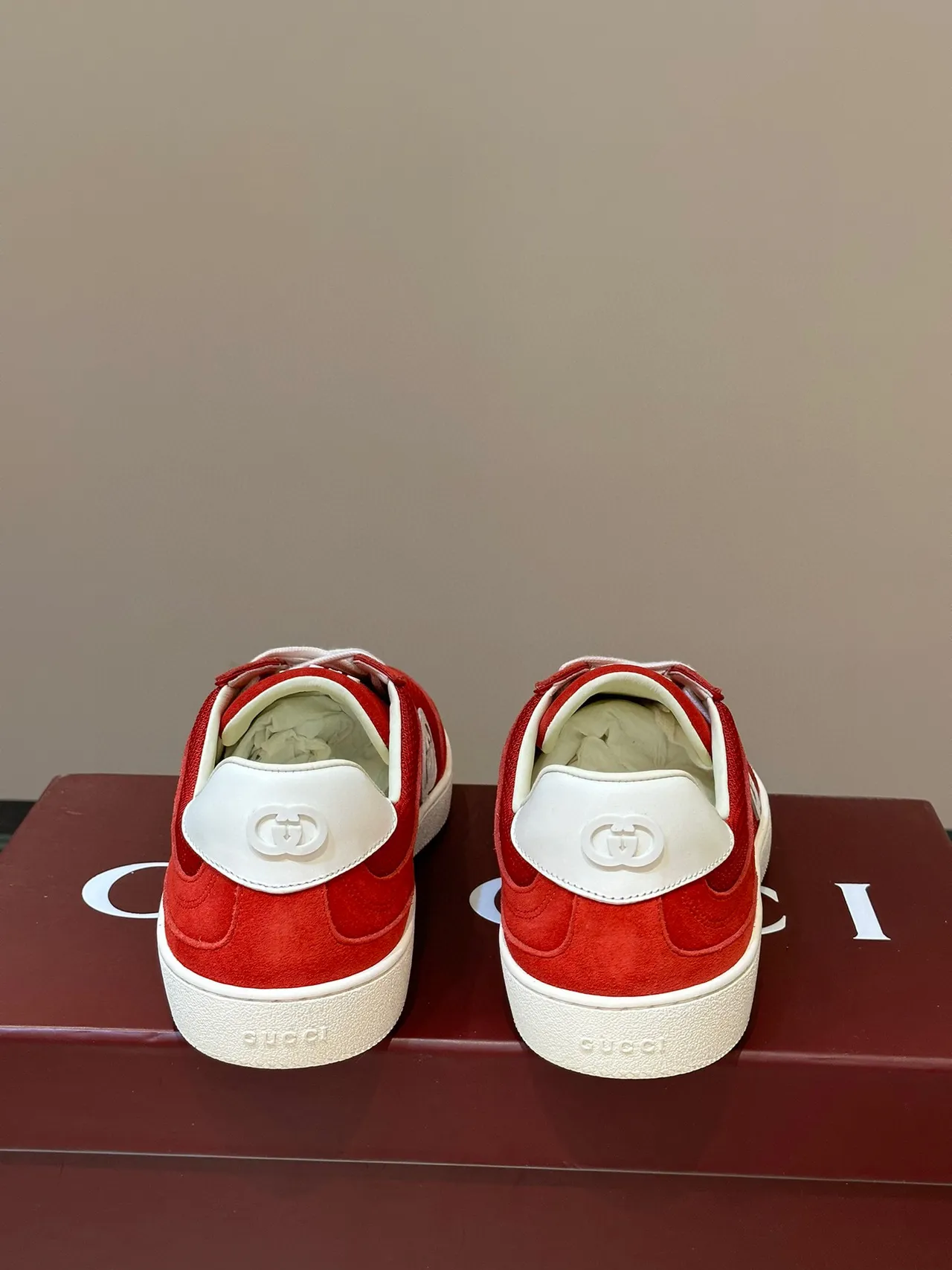 Gucci Tennis 1977 Rojo y Blanco Zapatillas Lifestyle 6