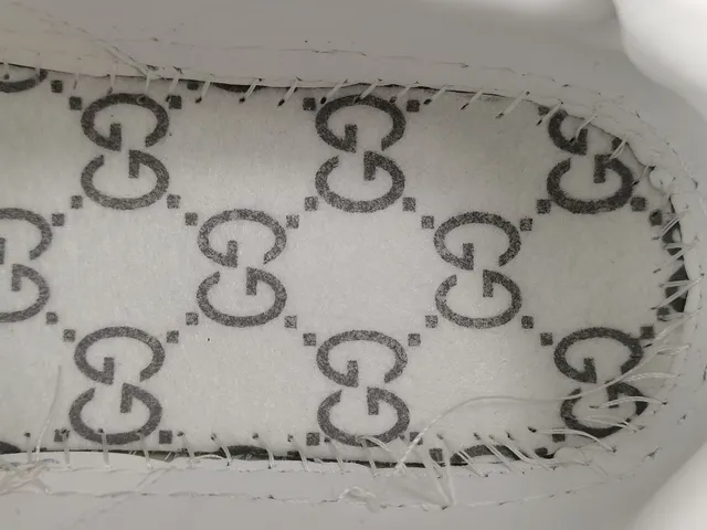 Gucci White Blue Color-Blocked Leather GG Monogram Canvas Lifestyle Sneakers 3