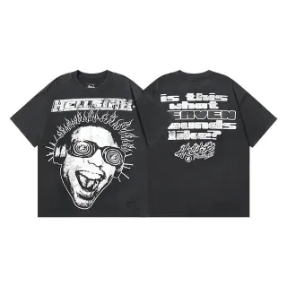 Hellstar Distorted Face Graphic Oversized T-Shirt