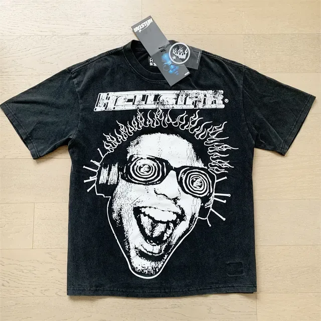 Hellstar Distorted Face Graphic Oversized T-Shirt 7