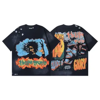 Hellstar Graphic Distressed Oversized T-Shirt