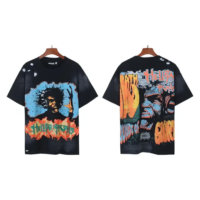 Hellstar Graphic Distressed Oversized T-Shirt 4