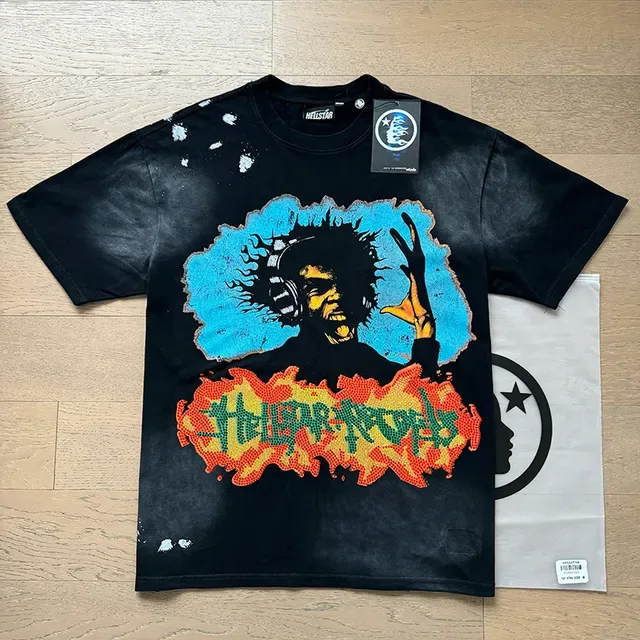 Hellstar Graphic Distressed Oversized T-Shirt 9