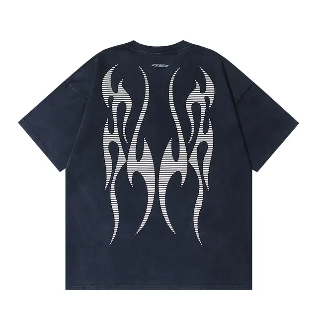 Hellstar Graphic Flame Print Oversized T-Shirt 3