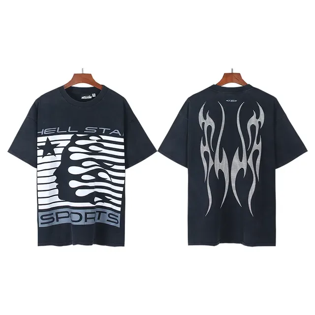 Hellstar Graphic Flame Print Oversized T-Shirt 4