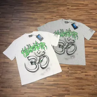Hellstar Graphic Print Om Symbol T-Shirt