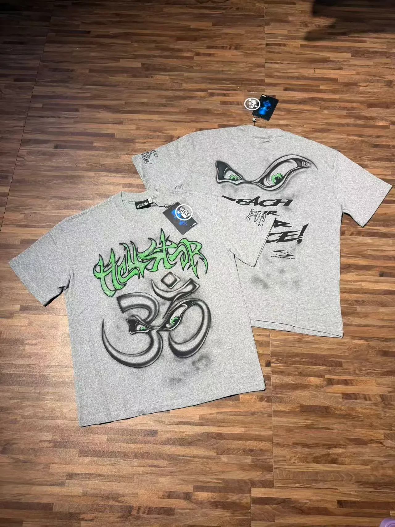 Hellstar Graphic Print Om Symbol T-Shirt 5