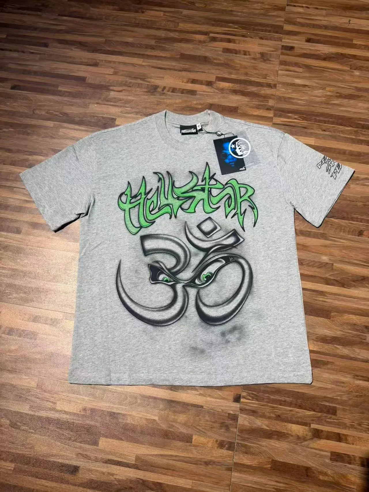 Hellstar Graphic Print Om Symbol T-Shirt 6