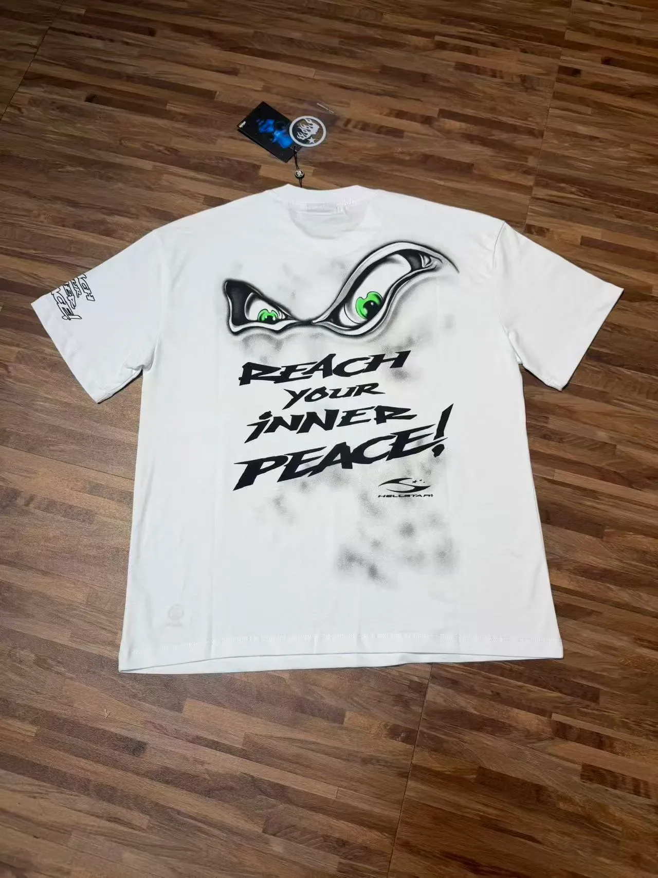 Hellstar Graphic Print Om Symbol T-Shirt 10