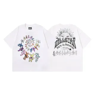 Hellstar Path to Paradise Double-Sided Graphic Print White T-Shirt