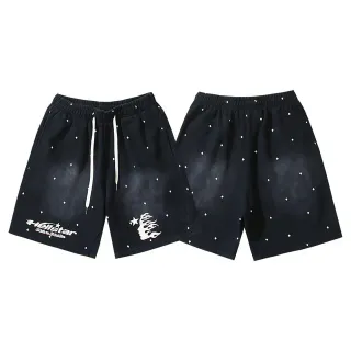Hellstar Star Print Graphic Shorts