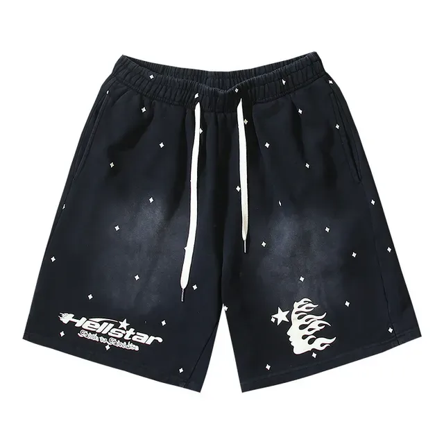 Shorts Hellstar com impresión de estrelas 2