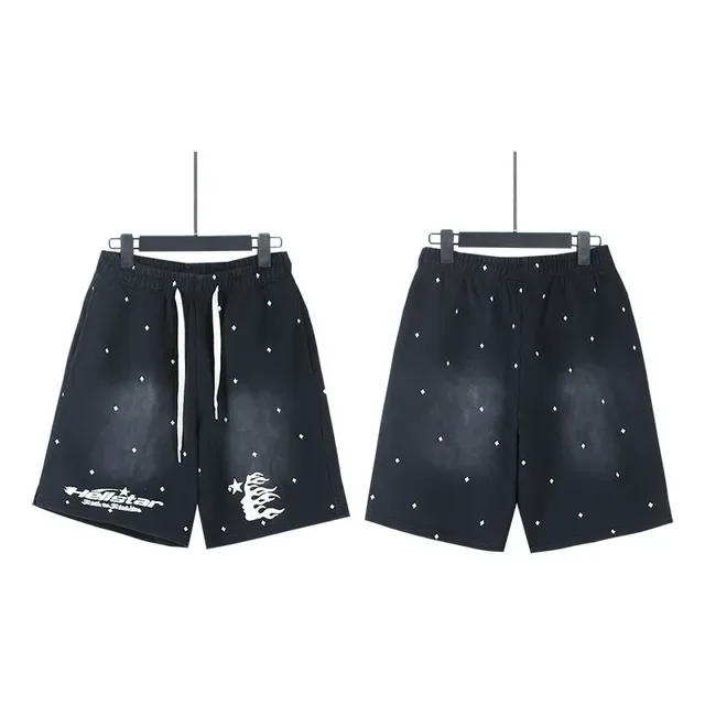 Shorts Hellstar com impresión de estrelas 4