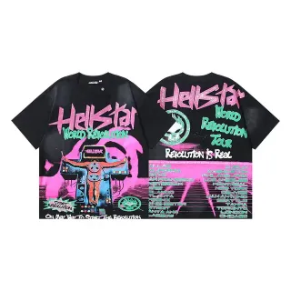 Hellstar World Revolution Tour Oversized Graphic T-Shirt