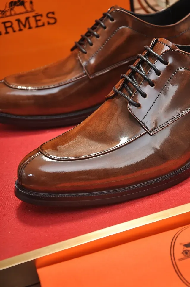 Hermès Marron Oxford à Cap-Toe Poli 2