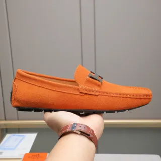 Hermès Oran Loafer برتقالي شيروي H-Buckle Loafer