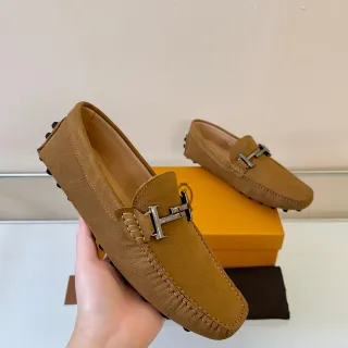 Hermès Oran লোফার ট্যান দানাচামড়া H-Bar হার্ডওয়্যার লোফার