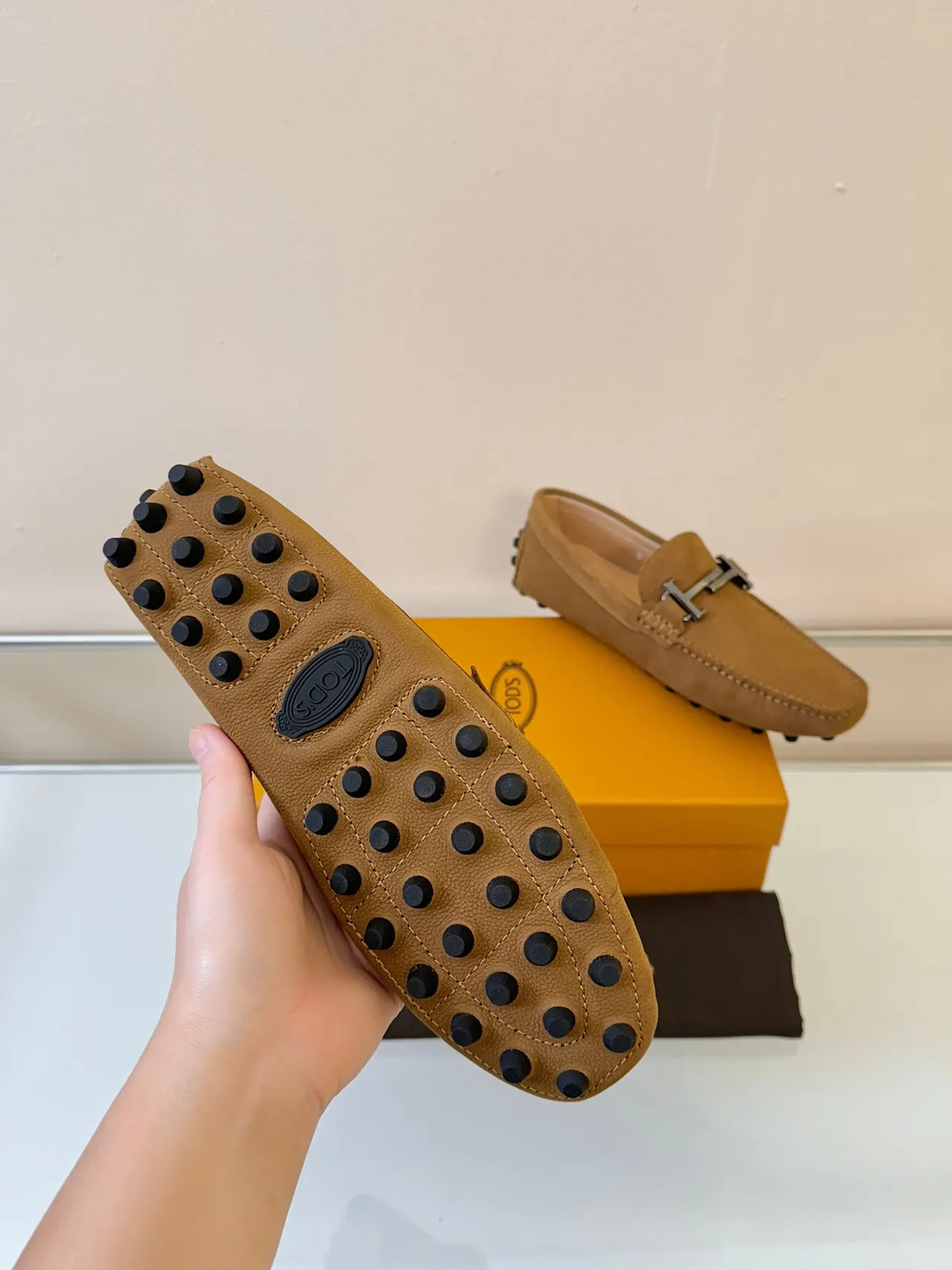 Hermès Oran لوفر بني جلد مقصوص ه-بار هاردوير لوفر 5