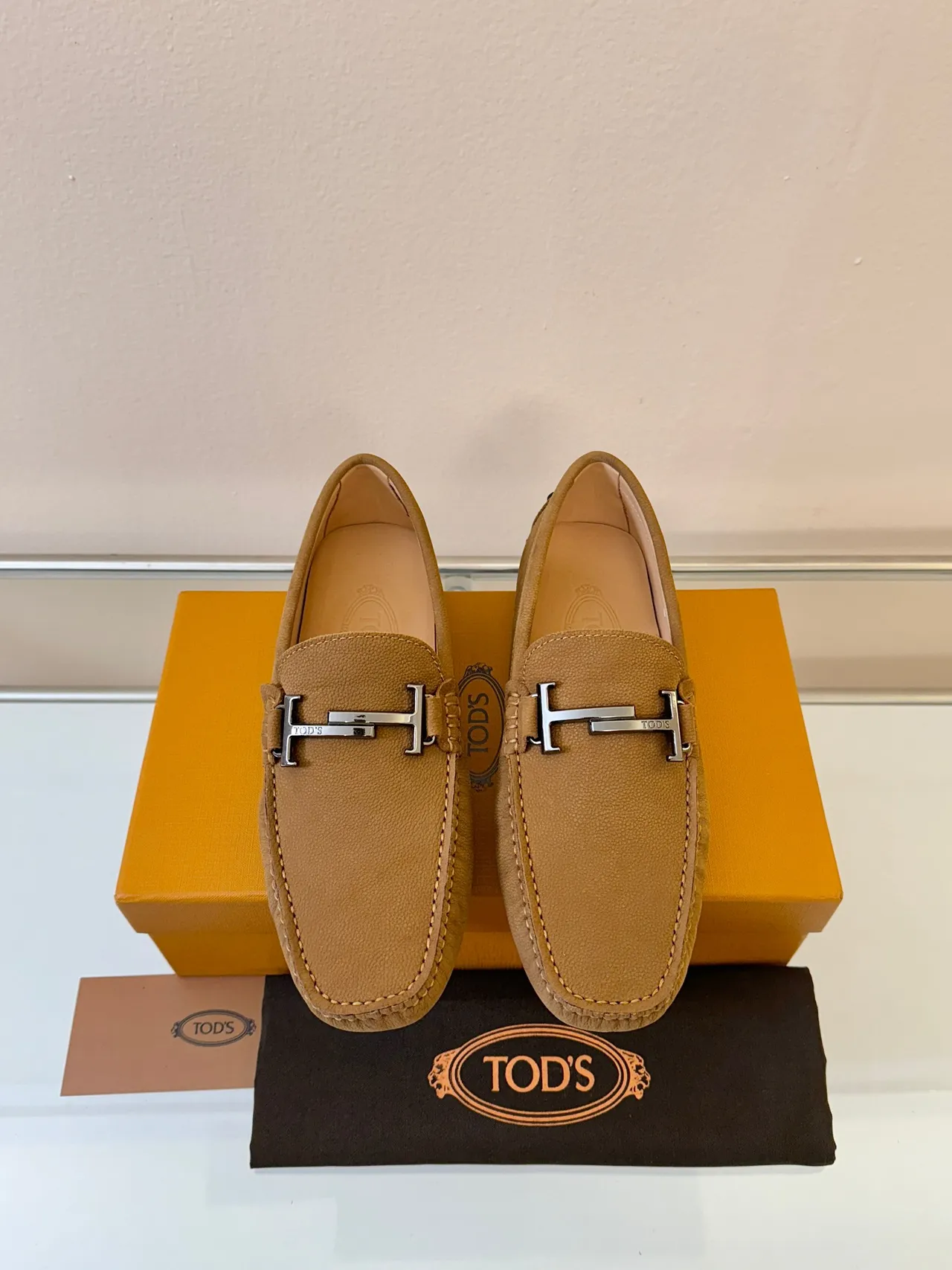 Hermès Oran لوفر بني جلد مقصوص ه-بار هاردوير لوفر 6