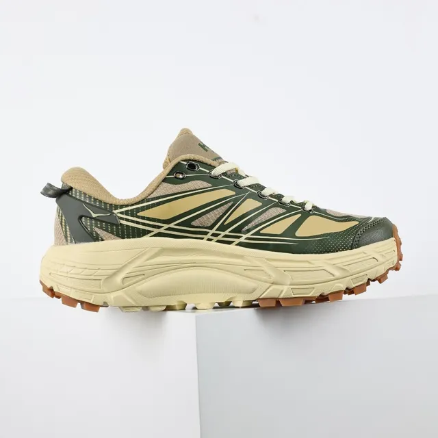 Hoka Mafate Speed 2 Olive Green Beige ट्रेल रनिंग जूते 7