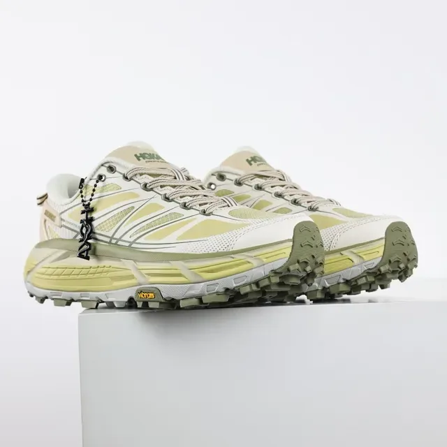 Hoka Mafate Speed أحذية الجري الوعرة Off-White و Pale Yellow 3