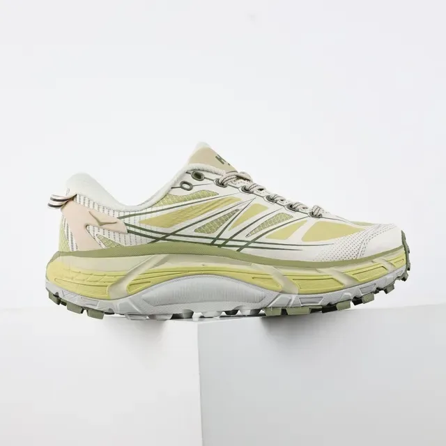 Hoka Mafate Speed أحذية الجري الوعرة Off-White و Pale Yellow 7