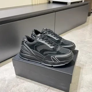 Hugo Boss Black Mesh and Synthetic Lifestyle Sneakers