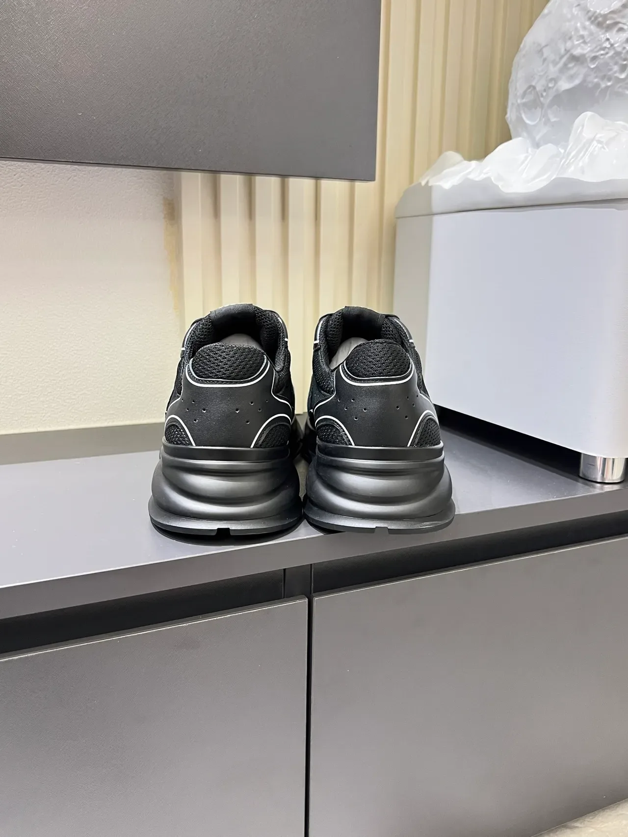Hugo Boss Sneakers Lifestyle Noires en Maille et Synthétique 2