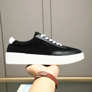 Hugo Boss Black Suede and Leather Platform Lifestyle Sneakers