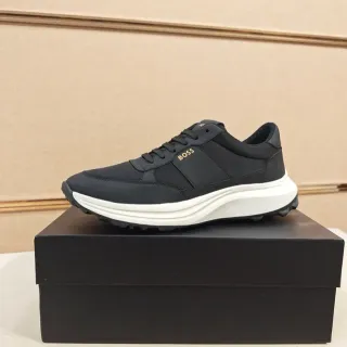 Hugo Boss 黑白 纺织鞋面 分层中底 运动鞋