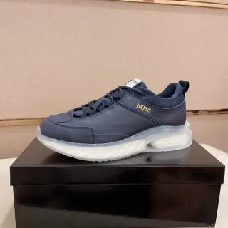 Hugo Boss নীল সোনালি লোগো জীবনধারা স্নিকার্স