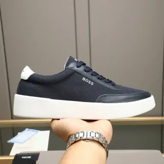 Hugo Boss Zapatillas Lifestyle Navy White Malla Y Cuero Suela Plataforma