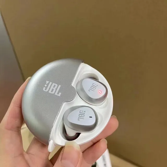 JBL C330TWS 银黑双色金属质感圆形充电盒 TWS 耳机 5