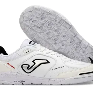 Joma Top-Plex White Black Indoor Soccer Shoes